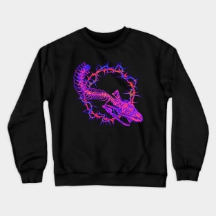 Grungy Boa Skull V1 Crewneck Sweatshirt